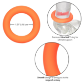 Оранжевое эрекционное кольцо Link Up Ultra-Soft Verge. - 3