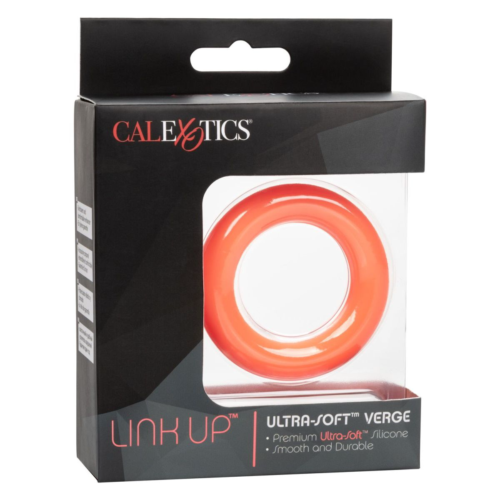 Оранжевое эрекционное кольцо Link Up Ultra-Soft Verge. - 1