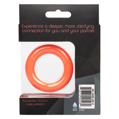 Оранжевое эрекционное кольцо Link Up Ultra-Soft Verge. - 2