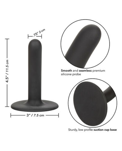 Черный анальный стимулятор Boundless 4.5” Slim Probe - 11,5 см. - 2