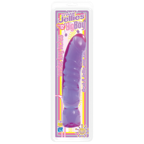 Фиолетовый фаллоимитатор Big Boy Dong Crystal Purple Jellie - 29,5 см. - 1