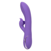 Фиолетовый вибромассажер Inflatable G-Flutter с функцией расширения - 21 см. - 0