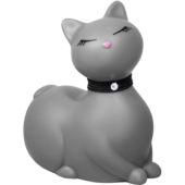 Серый массажёр-кошка I Rub My Kitty с вибрацией - 0