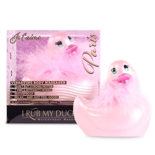 Розовый вибратор-уточка I Rub My Duckie 2.0 Paris - 1