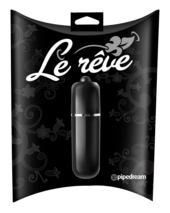 Чёрная вибропуля Le Reve 3-Speed Bullet - 1