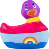 Вибратор-уточка I Rub My Duckie 2.0 Colors с разноцветными полосками - 0