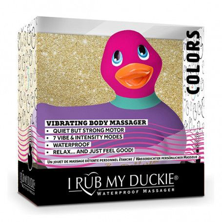 Фиолетово-розовый вибратор-уточка I Rub My Duckie 2.0 Colors - 1