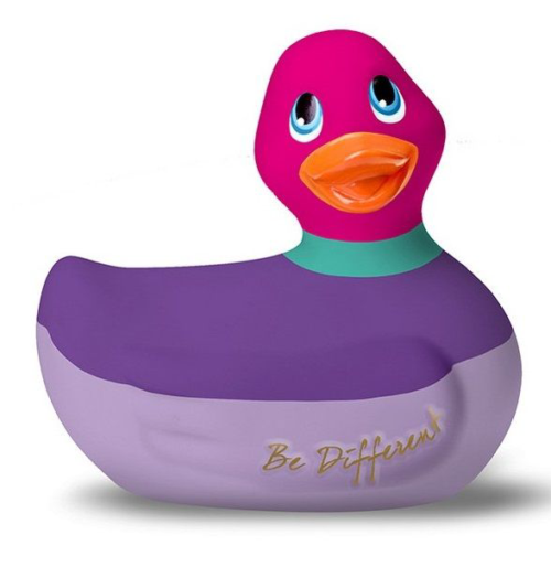 Фиолетово-розовый вибратор-уточка I Rub My Duckie 2.0 Colors - 0