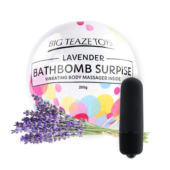Бомбочка для ванны Bath Bomb Surprise Lavander + вибропуля - 0
