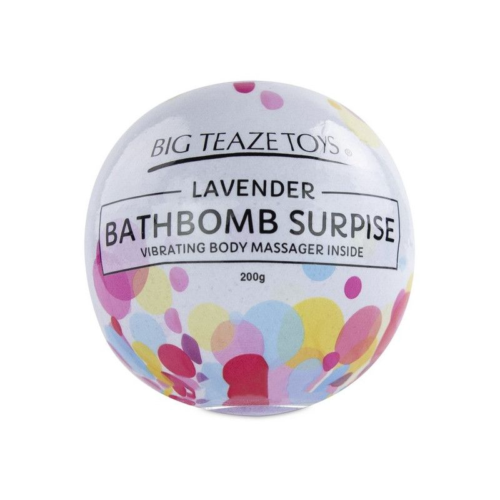 Бомбочка для ванны Bath Bomb Surprise Lavander + вибропуля - 1
