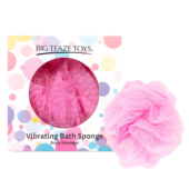 Розовая губка для ванны с вибропулей Vibrating Bath Sponge - 2