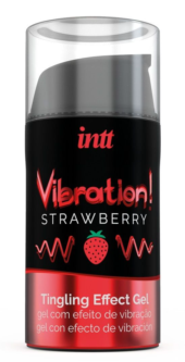 Жидкий интимный гель с эффектом вибрации Vibration! Strawberry - 15 мл. - 0