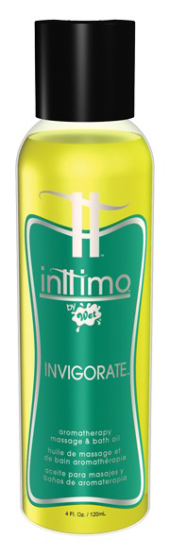 Масло для массажа Inttimo Invigorate с ароматом эвкалипта и лимона - 120 мл. - 0