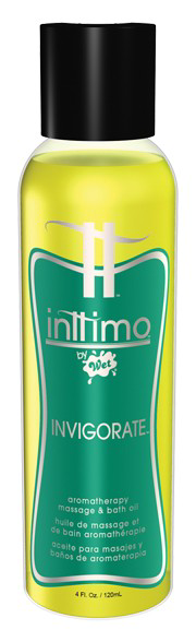 Масло для массажа Inttimo Invigorate с ароматом эвкалипта и лимона - 120 мл. - 0