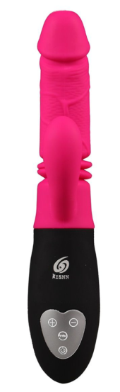 Ярко-розовый вибростимулятор-кролик для зоны G Pink Punch - 28,1 см. - 1