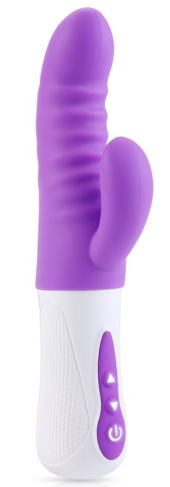 Фиолетовый вибростимулятор Purple Punch - 24 см. - 0