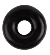 Черное эрекционное кольцо Fat O Cock Ring #1 - 0