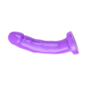 Фиолетовый страпон на черных трусиках Harness and Probe - 16,5 см. - 3
