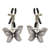 Зажимы на соски с бабочками Butterfly Nipple Clamps - 1