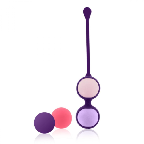 Фиолетовая оболочка с 4 сменными шариками Pussy Playballs - 0