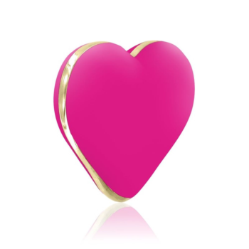 Ярко-розовый вибратор-сердечко Heart Vibe