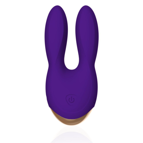 Фиолетовый вибратор с ушками Bunny Bliss - 11 см. - 0