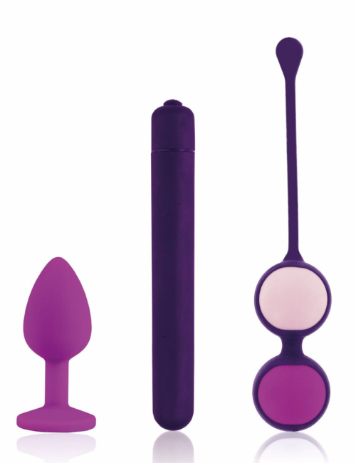 Фиолетовый вибронабор First Vibe Kit - 0