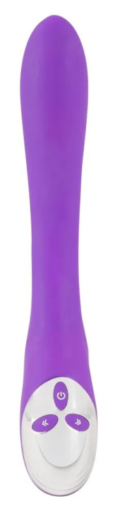 Фиолетовый сдвоенный вибратор Bendable Double Vibrator - 24,3 см. - 2