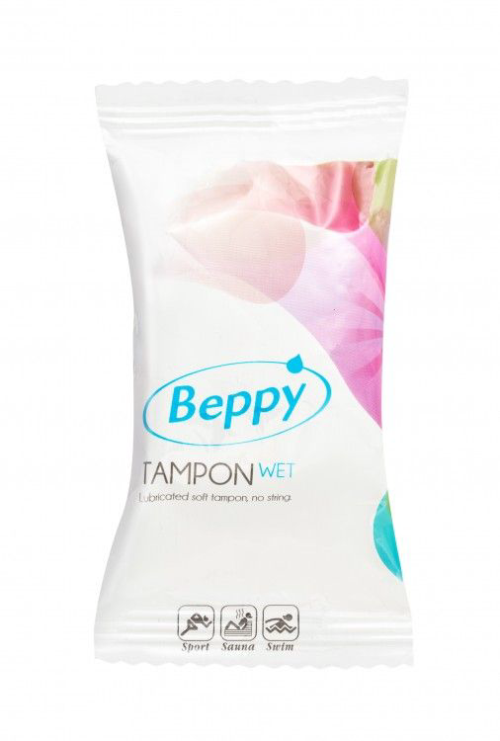 Нежно-розовый тампон-губка Beppy Tampon Wet - 1 шт. - 1