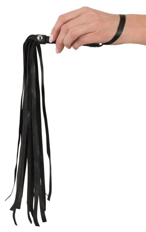 Черная плеть Mini Flogger - 56 см. - 2