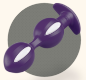 Фиолетовые анальные шарики B BALLS - 1