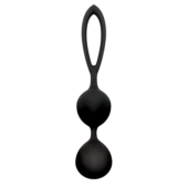 Чёрные вагинальные шарики из силикона BLACKBERRIES PUSSY SILICONE - 0