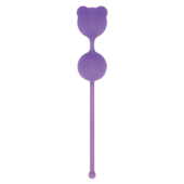 Фиолетовые вагинальные шарики PUSSYNUT DOUBLE SILICONE - 0