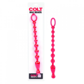 Красная анальная цепочка Colt Max Beads - 28 см. - 1