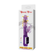 Фиолетовый вибратор хай-тек Butterfly Prince - 24 см. - 3