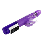 Фиолетовый вибратор хай-тек Butterfly Prince - 24 см. - 1
