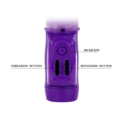 Фиолетовый хай-тек вибратор с ротацией и возвратно-поступательным движением - 24 см. - 4