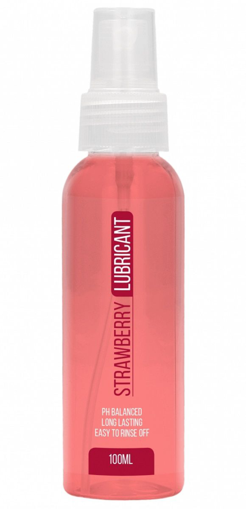 Лубрикант на водной основе с ароматом клубники Strawberry Lubricant - 100 мл. - 0