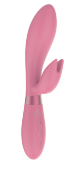 Розовый вибратор-кролик Indeep Malena - 21,5 см. - 1