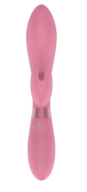 Розовый вибратор-кролик Indeep Malena - 21,5 см. - 2