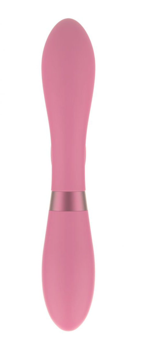 Розовый вибратор-кролик Indeep Malena - 21,5 см. - 3