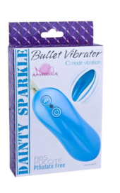 Голубое виброяйцо Bullet Vibrator 10 mode - 1