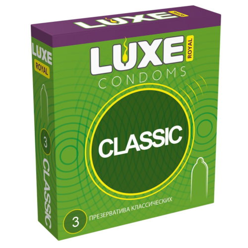 Гладкие презервативы LUXE Royal Classic - 3 шт. - 0