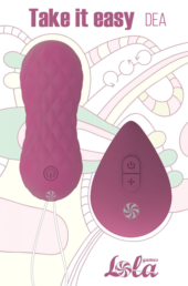 Фиолетовые вагинальные виброшарики Dea с пультом ДУ - 1