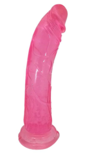 Розовый фаллоимитатор на присоске - 22 см. - 2