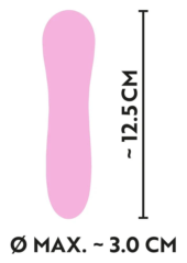 Розовый мини-вибратор Cuties 2.0 - 12,5 см. - 2