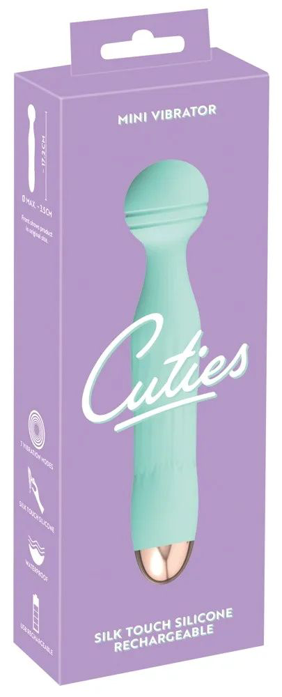 Зеленый мини-вибратор Cuties 2.0 - 17,2 см. - 3