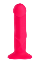 Ярко-розовый фаллоимитатор The Boss stub - 18,5 см. - 1
