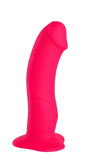 Ярко-розовый фаллоимитатор The Boss stub - 18,5 см. - 0