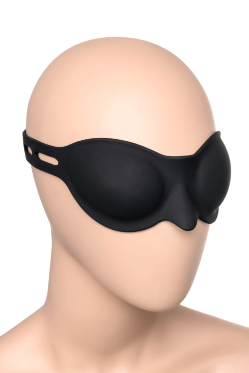 Черная плотная силиконовая маска - 4